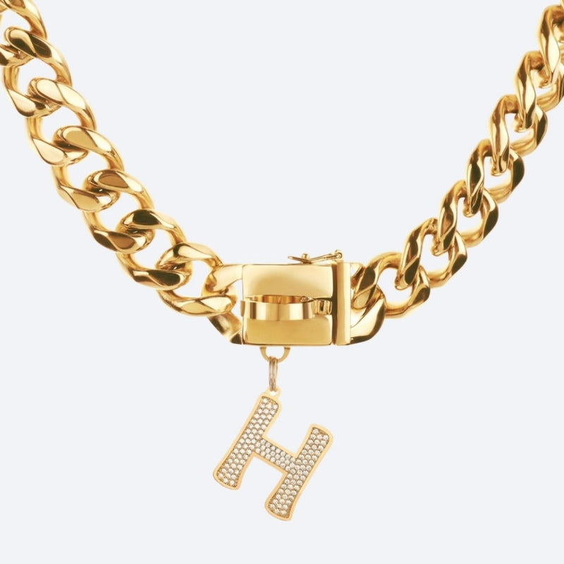 Etiqueta de joyería con letra inicial - H