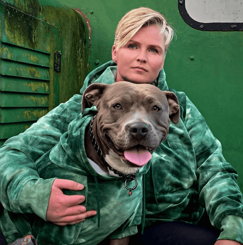 Sudadera de Terciopelo para Perros - Verde Esmeralda