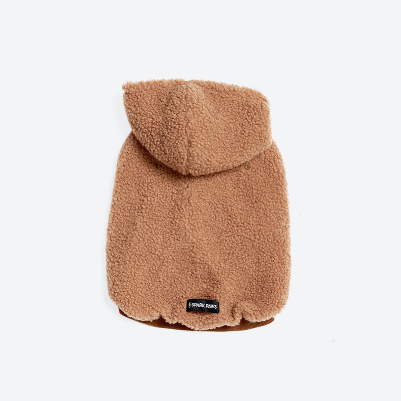 Chaqueta para perro Teddy Sherpa - Marrón