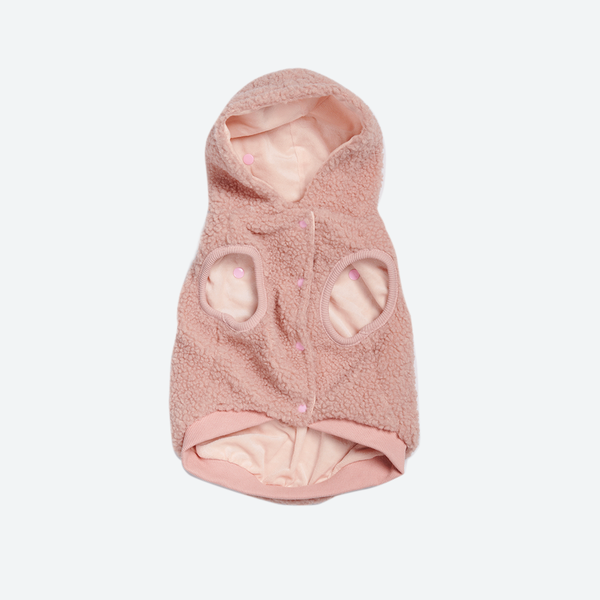 Chaqueta de perro Teddy Sherpa - Rosa