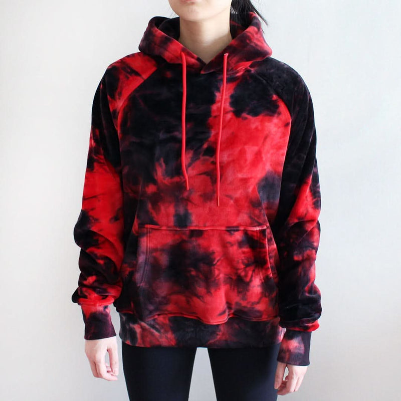 Sudadera de Terciopelo para Humanos - Rojo y Negro