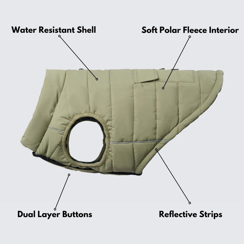 Chaqueta impermeable WarmShield™ - Oliva